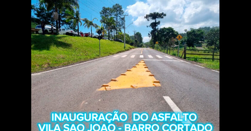Inauguração asfalto