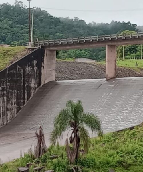 Defesa Civil informa vertimento da Barragem Sul em Ituporanga