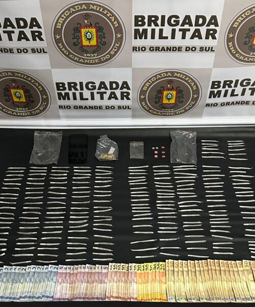 BM prende homem por tráfico de drogas e apreende mais de  200 cigarros de maconha em Torres