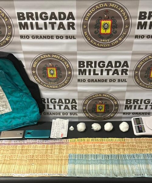 BM prende homem com drogas e placas balísticas em Torres