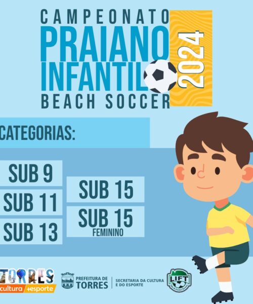 Torres: Campeonato Praiano de Beach Soccer será neste final de semana