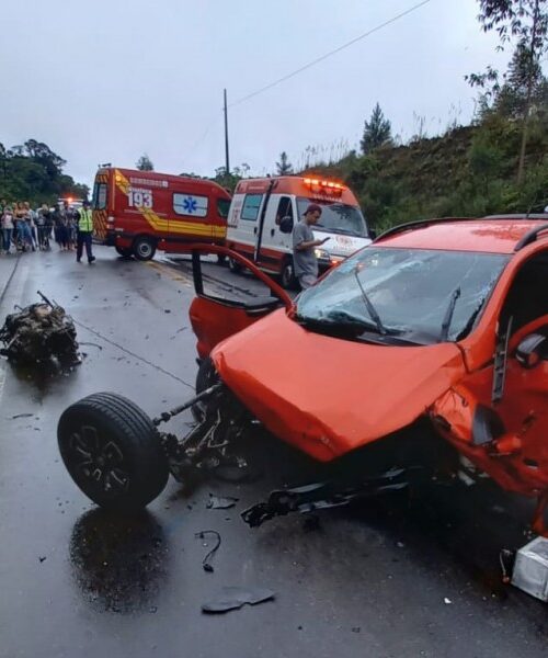 SC-108: acidente entre Urussanga e Orleans deixa sete feridos
