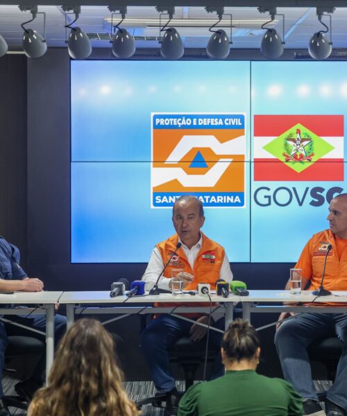 Chuvas em SC: governador lamenta morte e reforça apoio à população dos municípios atingidos