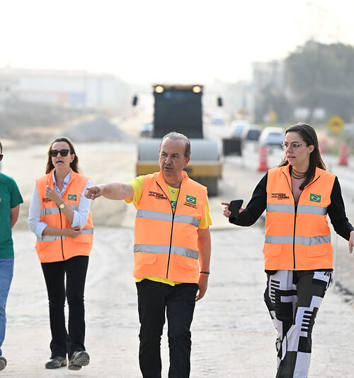 Governador Jorginho Mello vistoria obras de duplicação da Rodovia SC-445 entre Içara e Criciúma