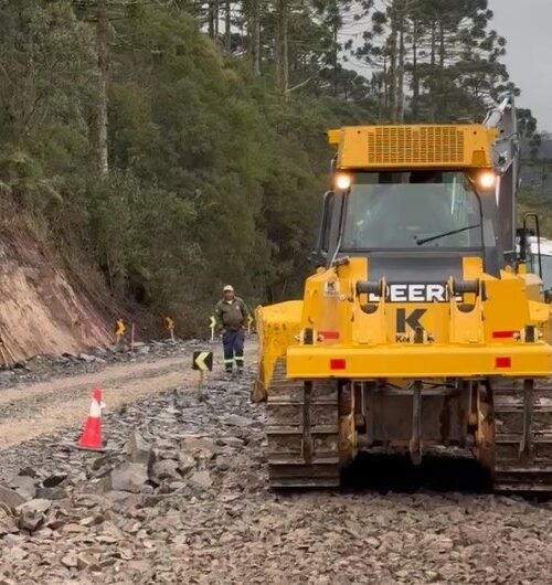 Obras na Serra do Corvo Branco avançam em Urubici e em Grão Pará