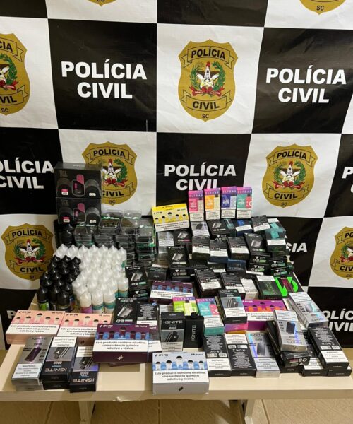 OPERAÇÃO SMOKE MACHINE: POLÍCIA CIVIL PRENDE 16 SUSPEITOS POR VENDA DE CIGARROS ELETRÔNICOS