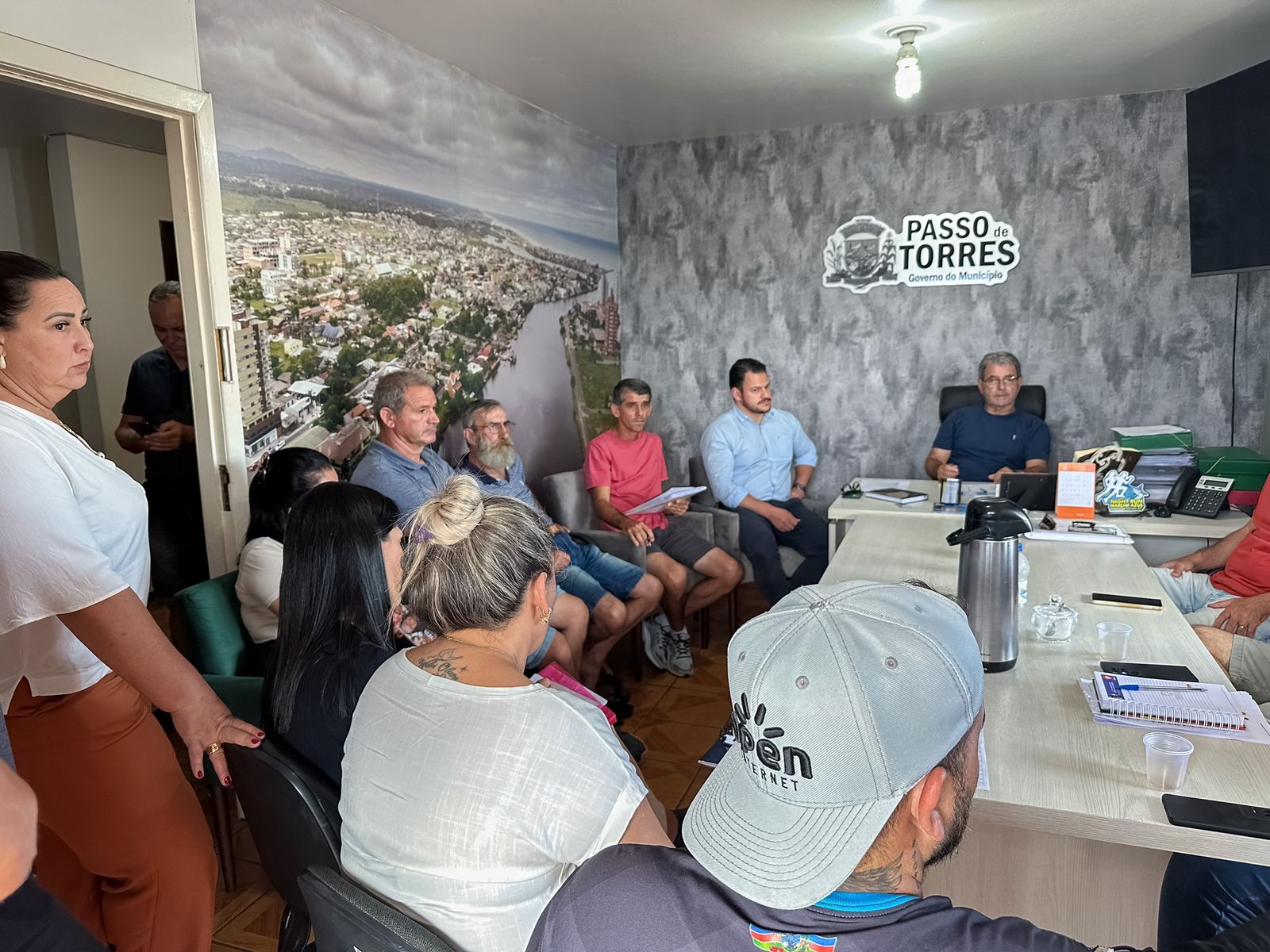 Administração de Passo de Torres realiza reunião de alinhamento com todo o secretariado