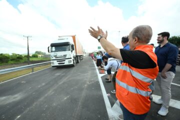 Estrada Boa: Governador libera duas alças de acesso na intersecção da Rodovia Antônio Heil com a BR-101