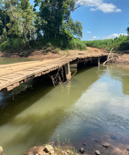 Ponte de Vila São José é Parcialmente Interditada por Questões de Segurança