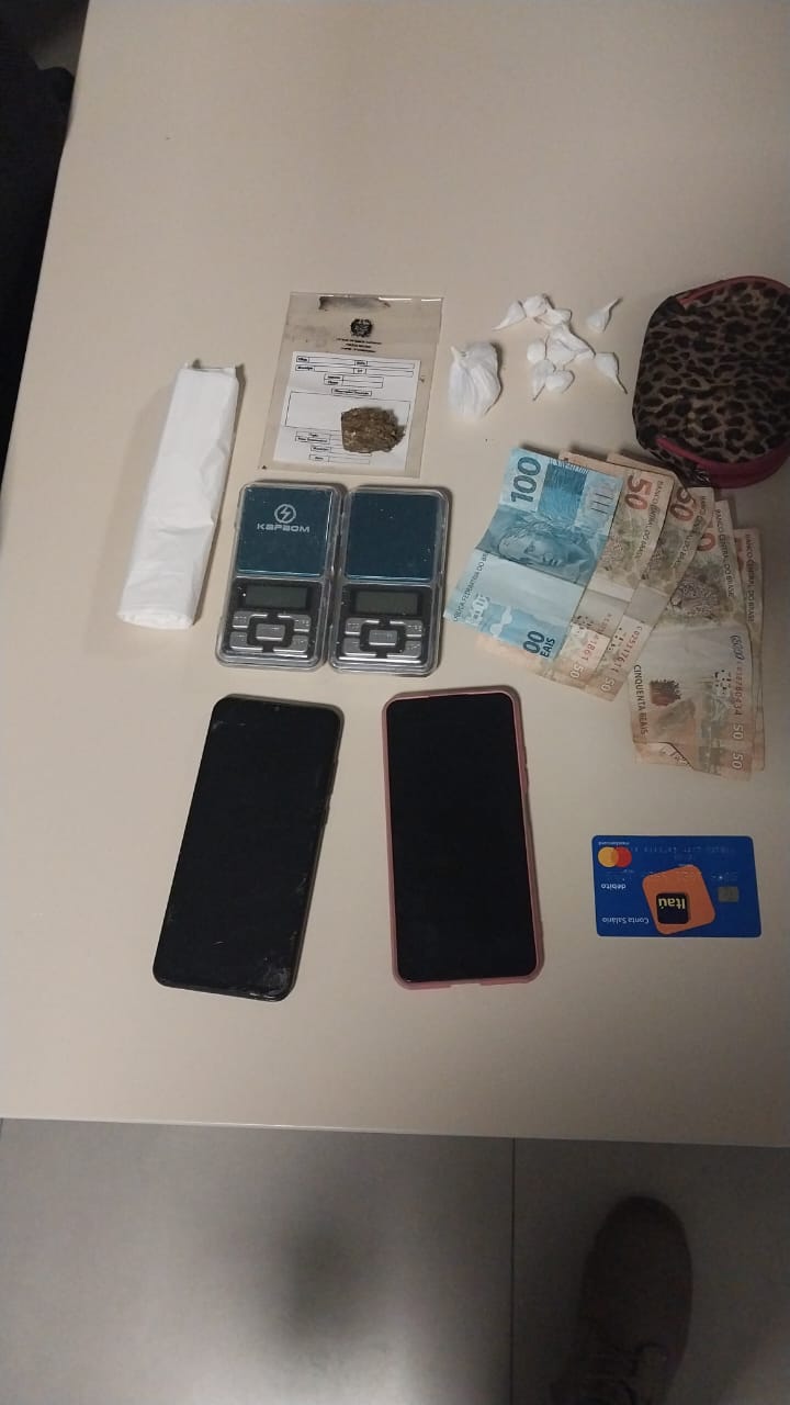 PM de Passo de Torres prende casal por tráfico