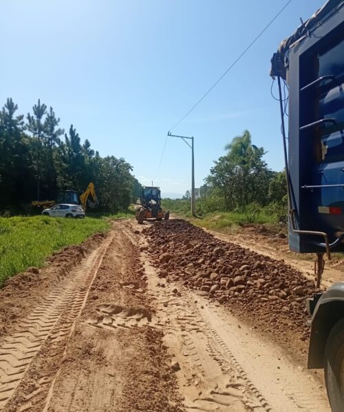 Parceria de Passo de Torres e Gaivota viabiliza Estrada Geral