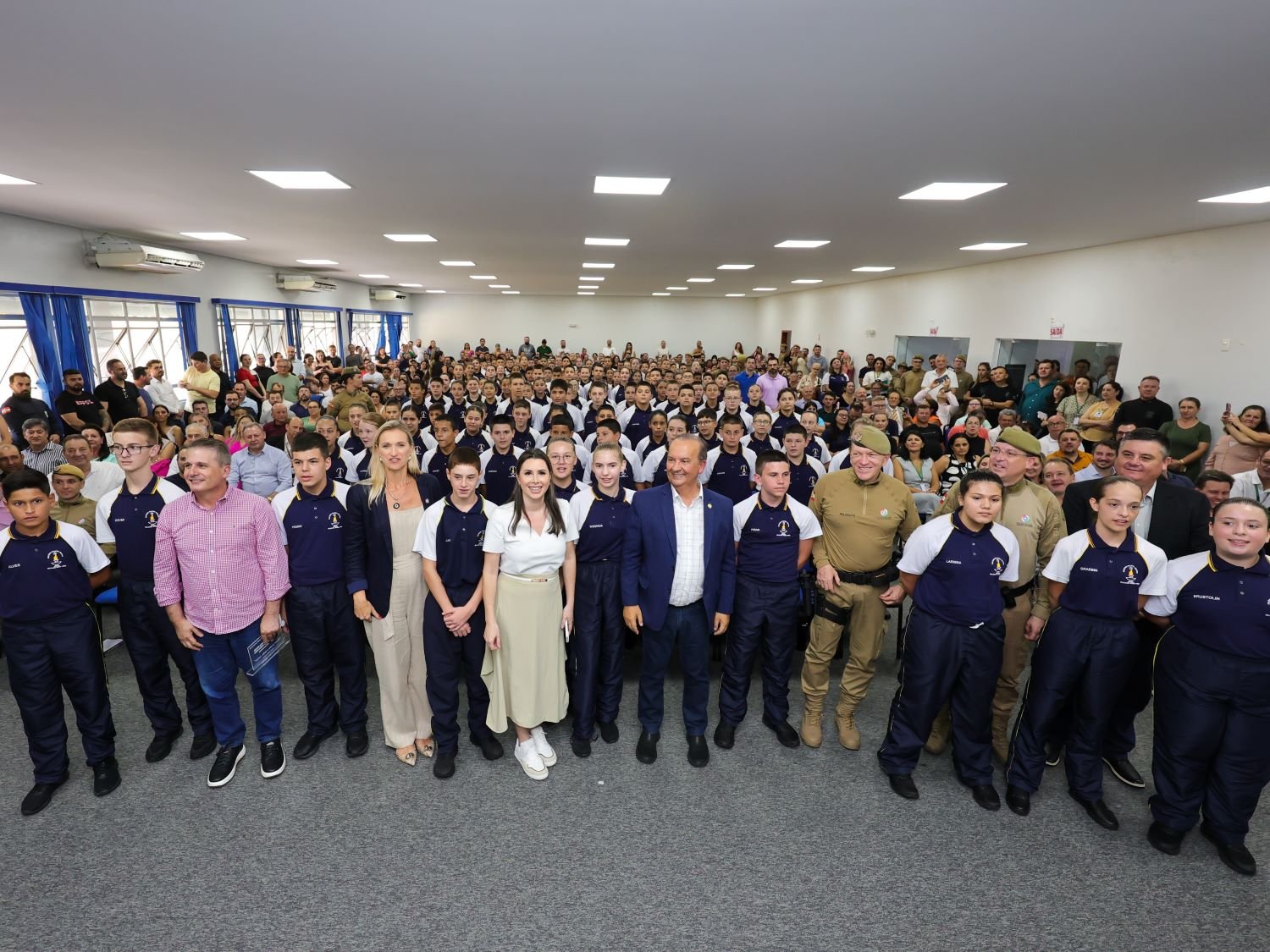 Governo do Estado expande colégio militar em Santa Catarina e inaugura sétima unidade em Chapecó