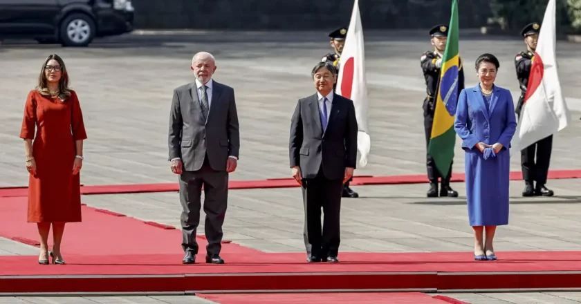 Lula e Janja são recebidos por casal imperial do Japão