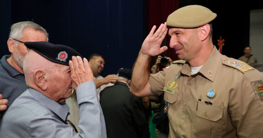 Polícia Militar de Santa Catarina presta especial homenagem aos 190 Mais Veteranos