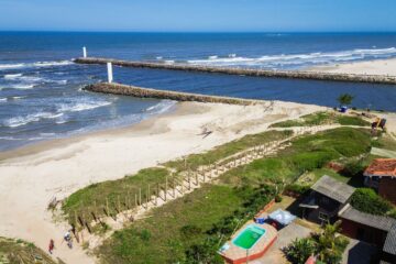 Passo de Torres inicia construção de passarela turística na Praia dos Molhes