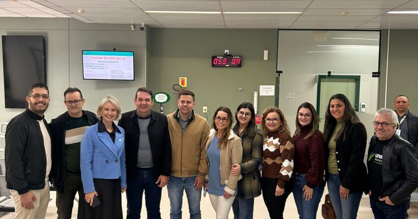Comitiva de São João do Sul visita UNESC para firmar parcerias estratégicas para o desenvolvimento do município