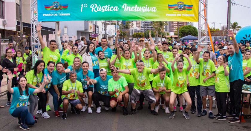Mais de 300 pessoas participam da 1ª Corrida Rústica pela Inclusão em Passo de Torres