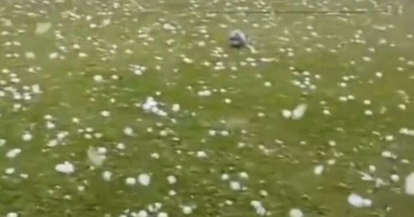 Temporal de granizo causa estragos em Erechim