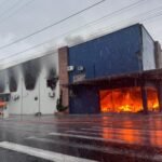 Incêndio atingi empresa em Turvo