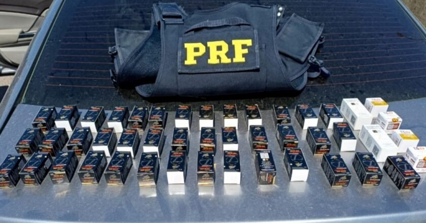 PRF apreende carga de medicamentos ilegais escondidas em caixas na BR-101