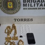 Brigada Militar prende três homens por tráfico de entorpecentes em Torres